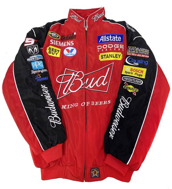 Budweiser NASCAR Racing Jacket &ndash; Red Track Edition